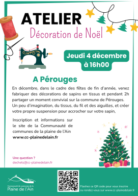 Affiche Atelier deco Noël