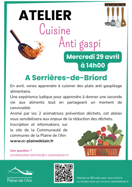 affiche Atelier anti gaspi avril