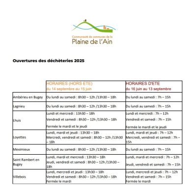 dechetterie ete 2025